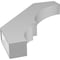 Ekena Millwork 4-in. W x 26-in. D x 32-in. H Balboa Architectural Grade PVC Knee Brace BRCP04X26X32BOA - alternate 3